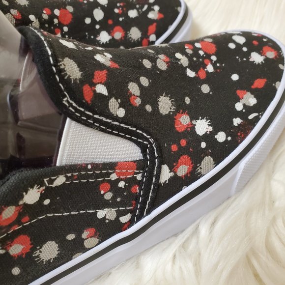 US Sports Girl's Slip-On Paint Design Shoe SZ 3 - Picture 6 of 10